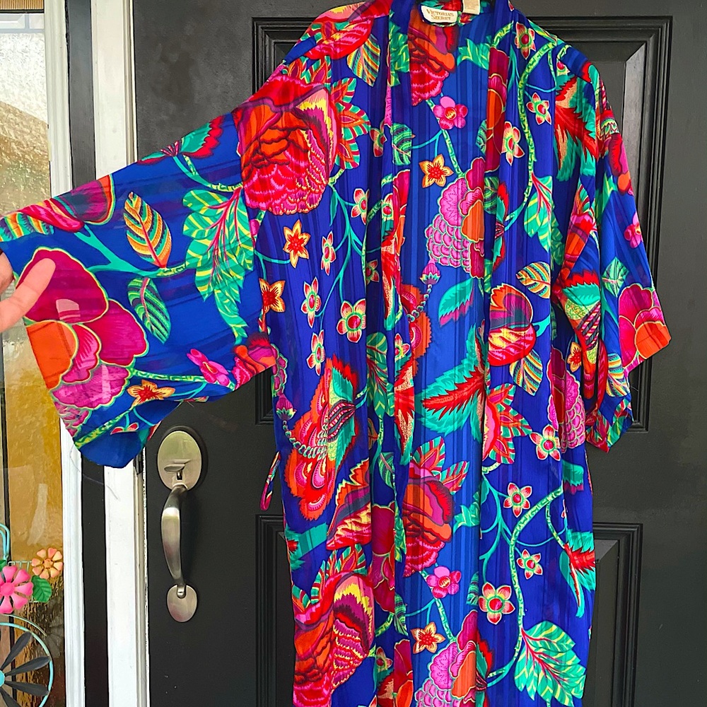 Floral Grovy Kimono One Size | Victorias Secret Beach Cover Up
